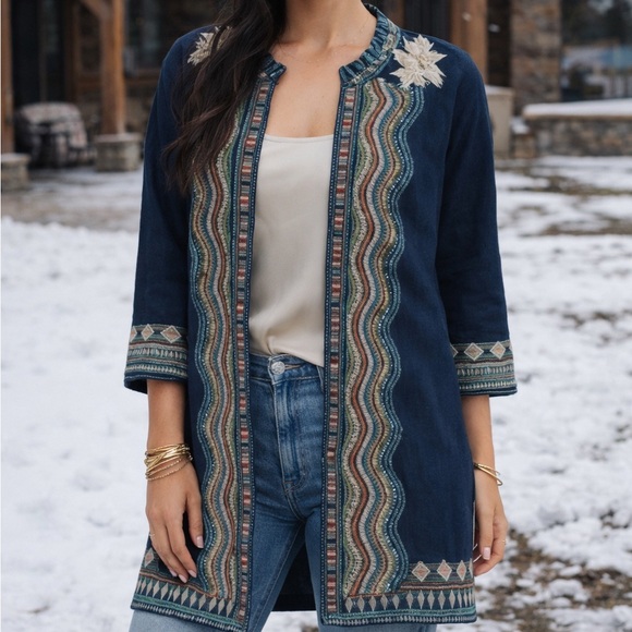 Johnny Was Yucatán heavily embroidered jacket NWT RARE